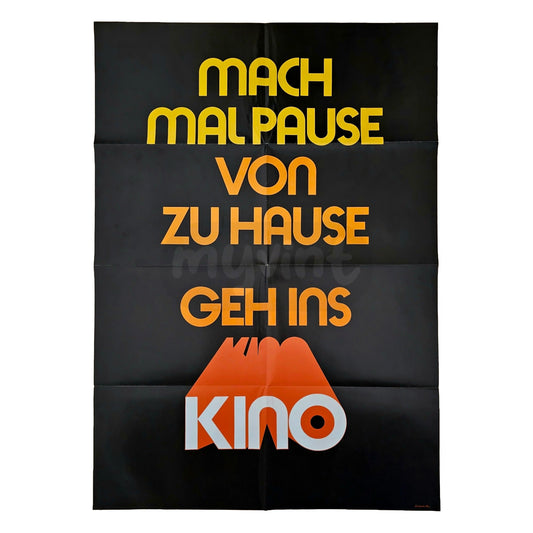 Mach mal Pause von zu Hause geh ins Kino 1970er Original Kino Werbeplakat A1 (Deutsch)