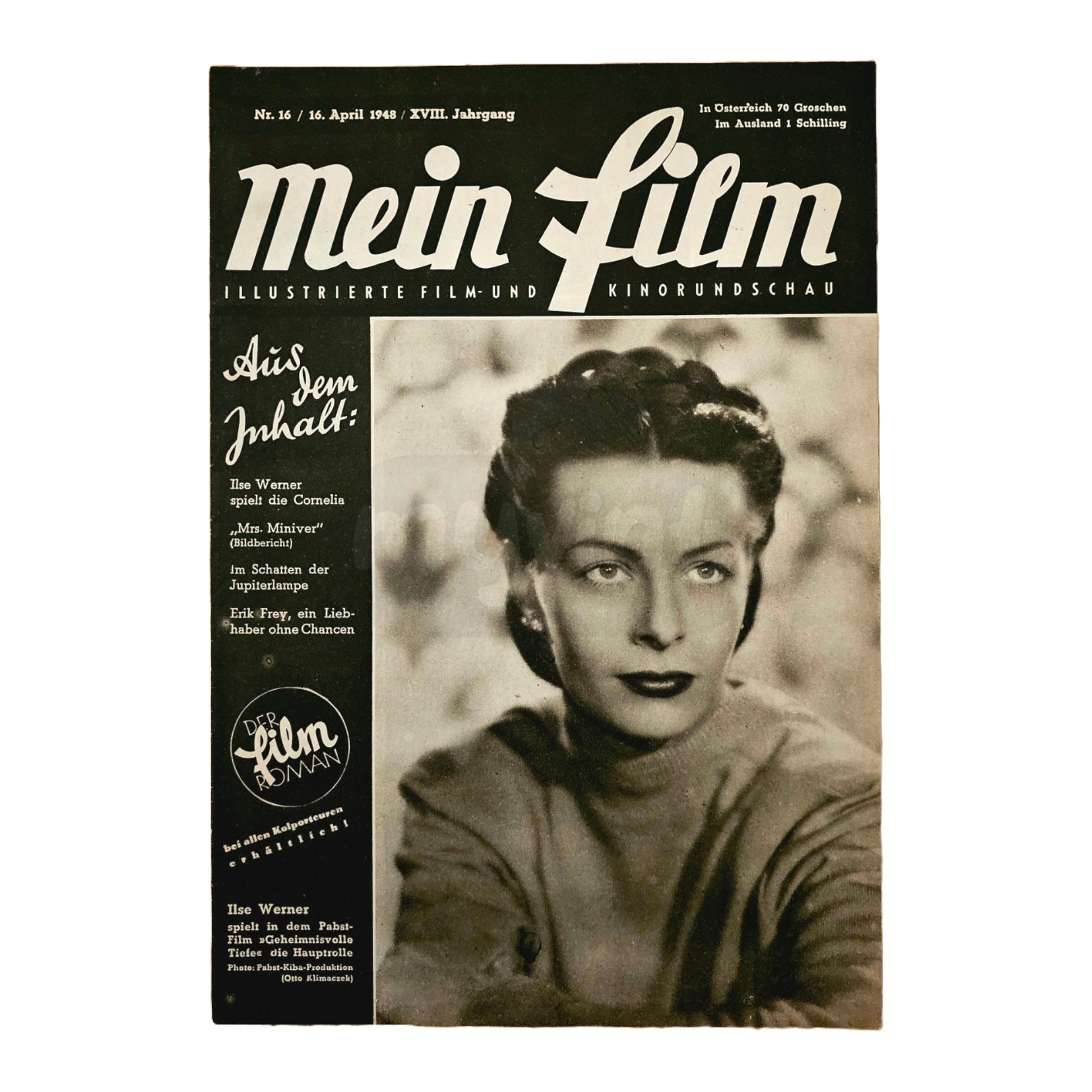 Mein Film 16 (1948) Filmzeitschrift Ilse Werner