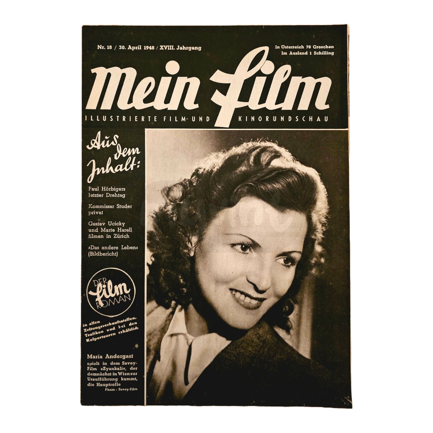 Mein Film 18 (1948) Filmzeitschrift Maria Andergast