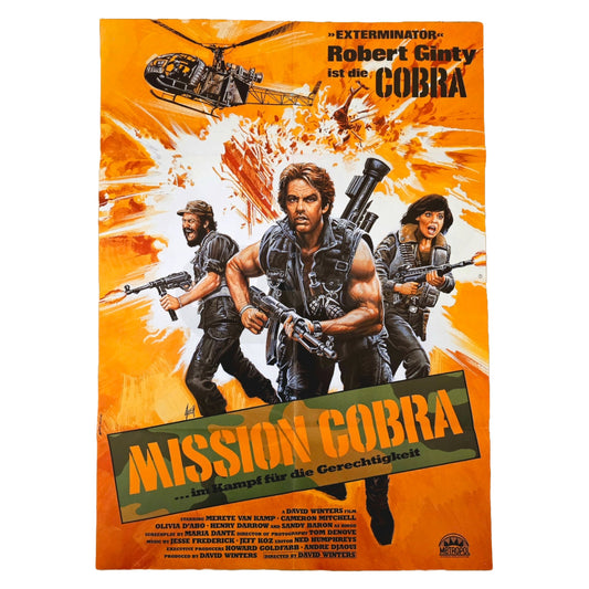 Mission Cobra 1987 Original Filmplakat A1 (Deutsch)
