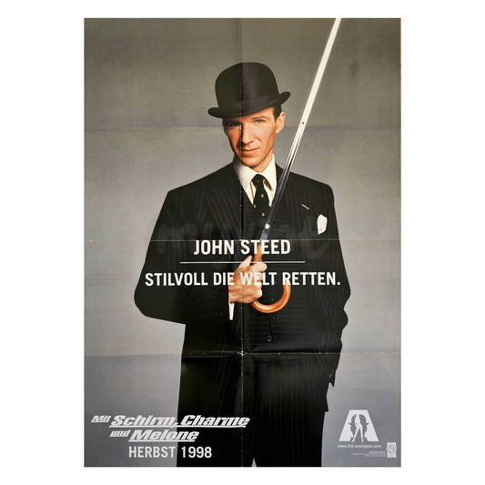Mit Schirm Charme und Melone 1998 John Steed Original Filmplakat Ankündigungsplakat A1 (Deutsch)