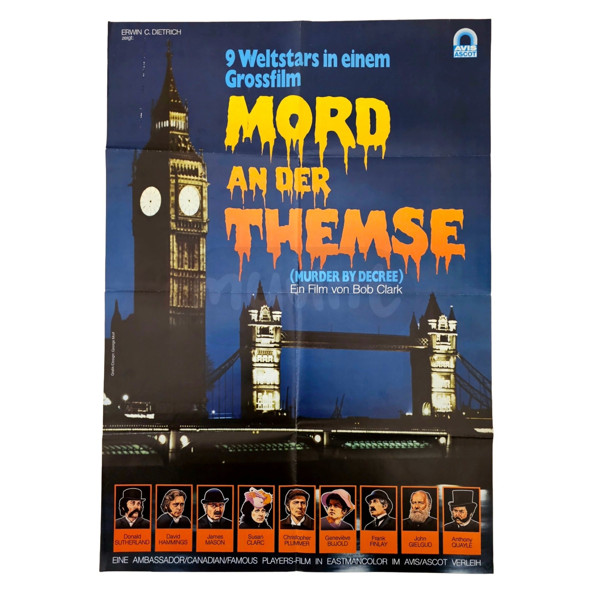 Mord an der Themse 1979 Original Filmplakat A1 (Deutsch)