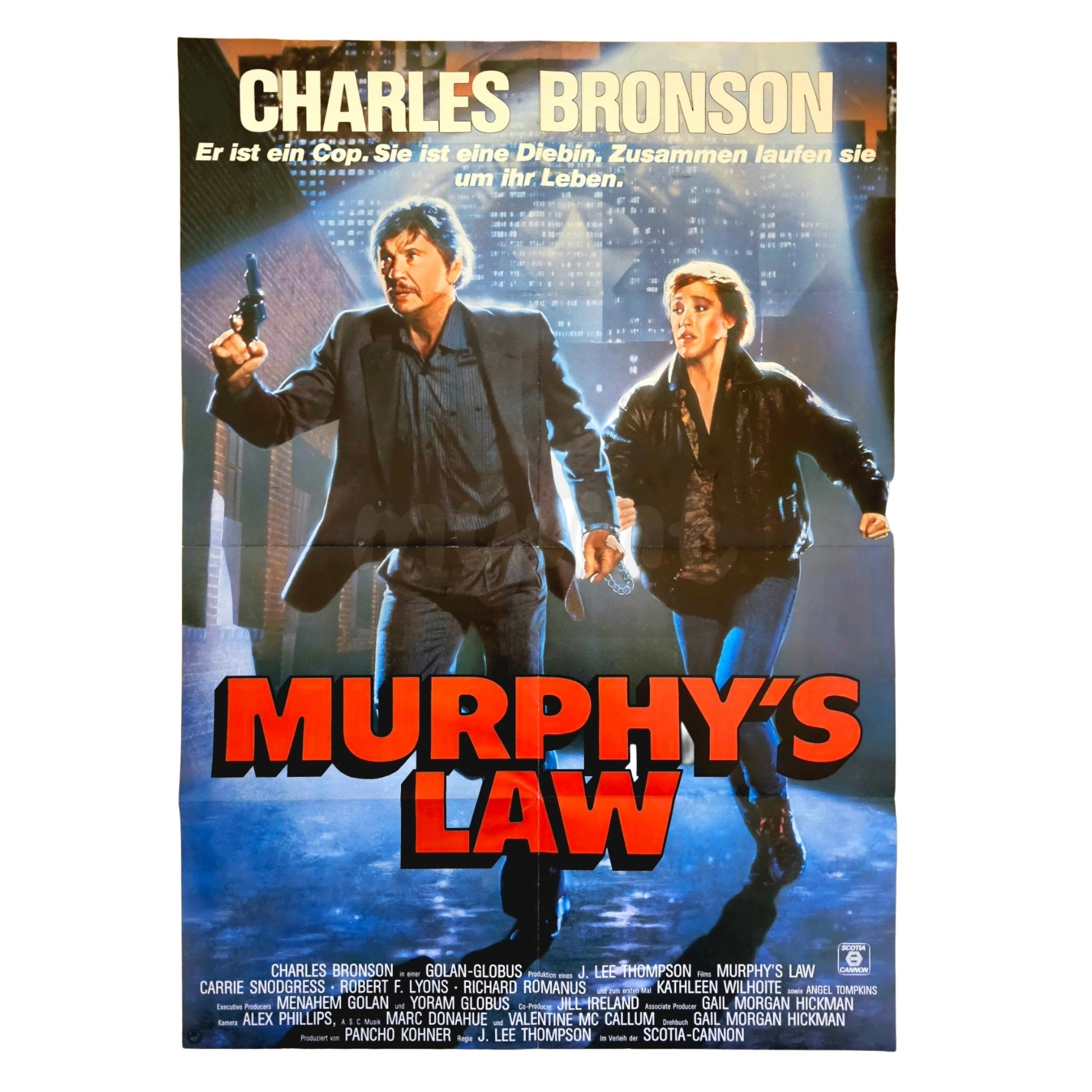 Murphys Law 1986 Charles Bronson Original Filmplakat A1 (Deutsch)