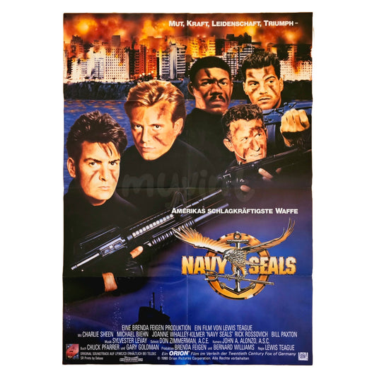 Navy Seals 1990 Charlie Sheen Original Filmplakat A1 (Deutsch)