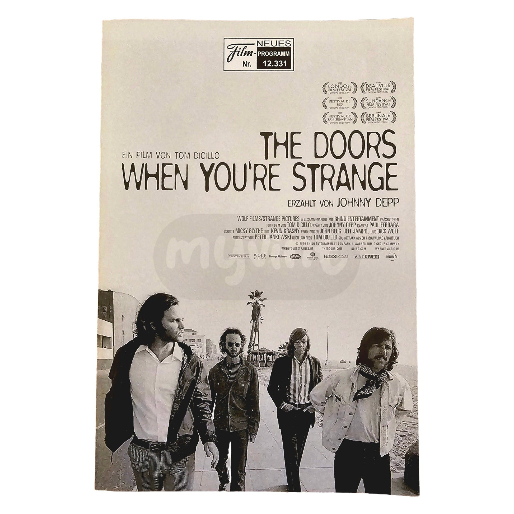 Neues Filmprogramm NFP 12331 The Doors When youre strange Johny Depp 2010
