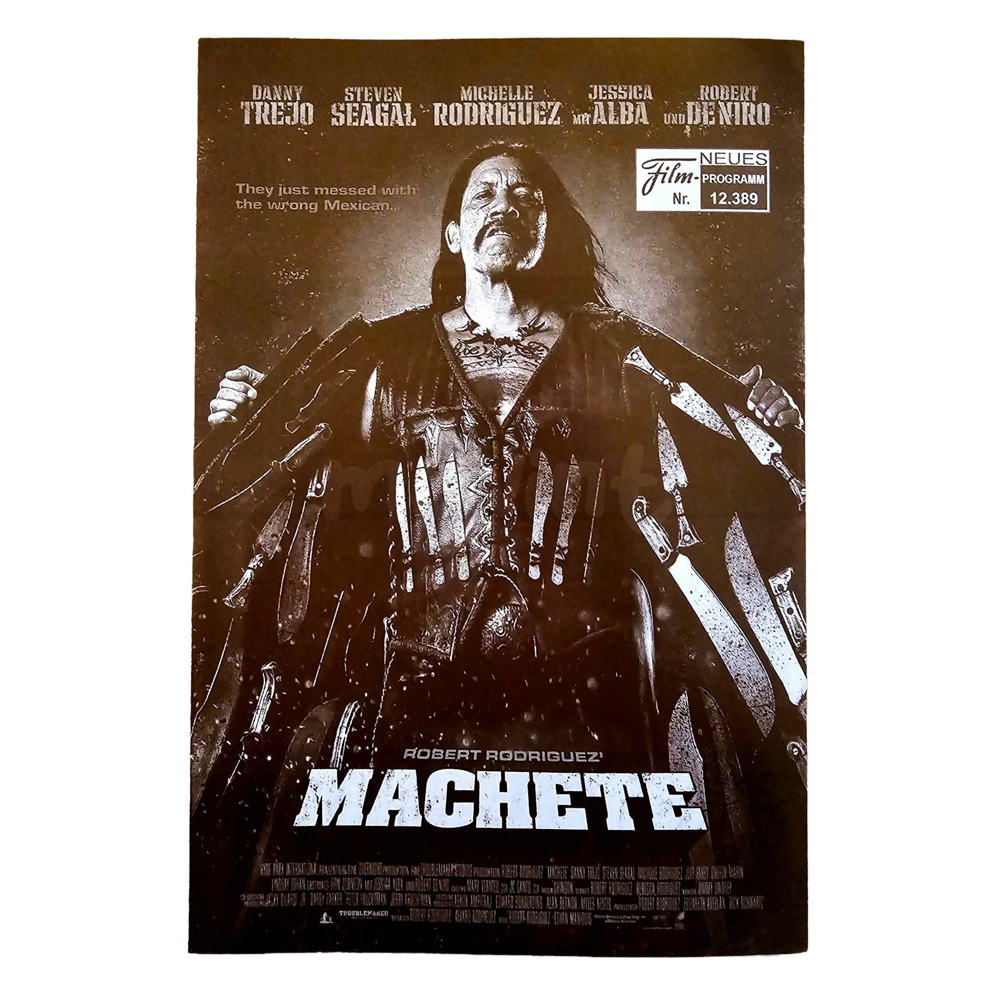 Neues Filmprogramm NFP 12389 Machete Danny Trejo Steven Seagal Robert De Niro 2010