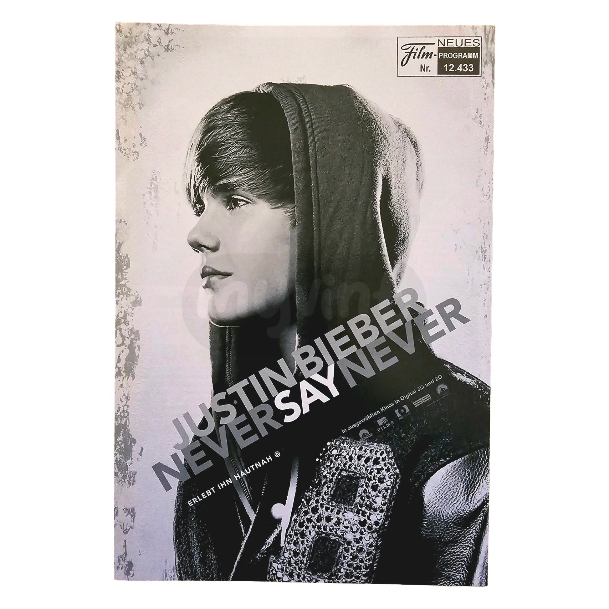 Neues Filmprogramm NFP 12433 Justin Bieber Never Say Never 2011