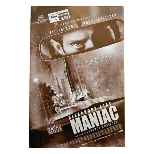 Neues Filmprogramm NFP 12768 Maniac Elijah Wood 2012