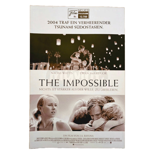 Neues Filmprogramm NFP 12789 The Impossible Naomi Watts Ewan McGregor 2013