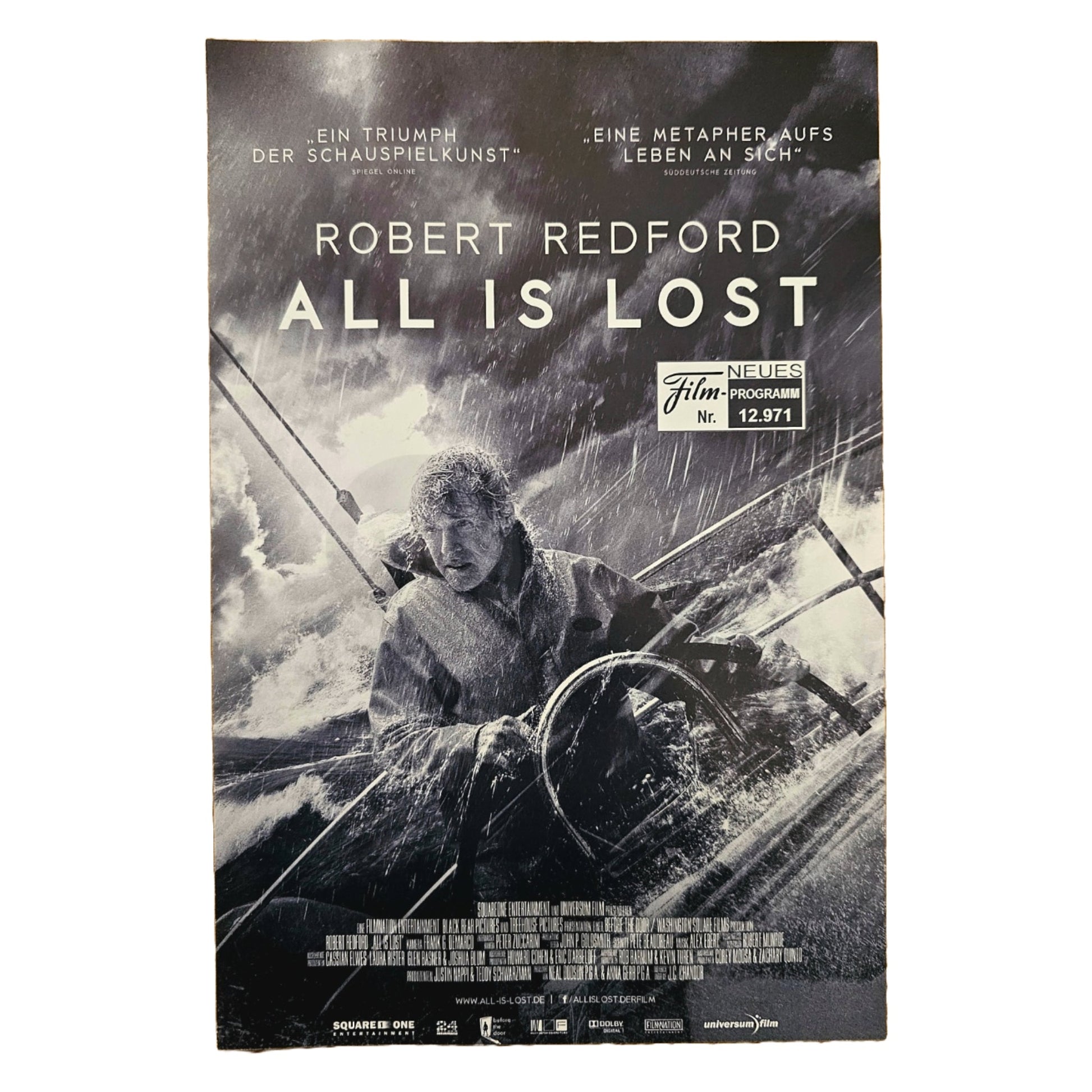 Neues Filmprogramm NFP 12971 All Is Lost Robert Redford 2014