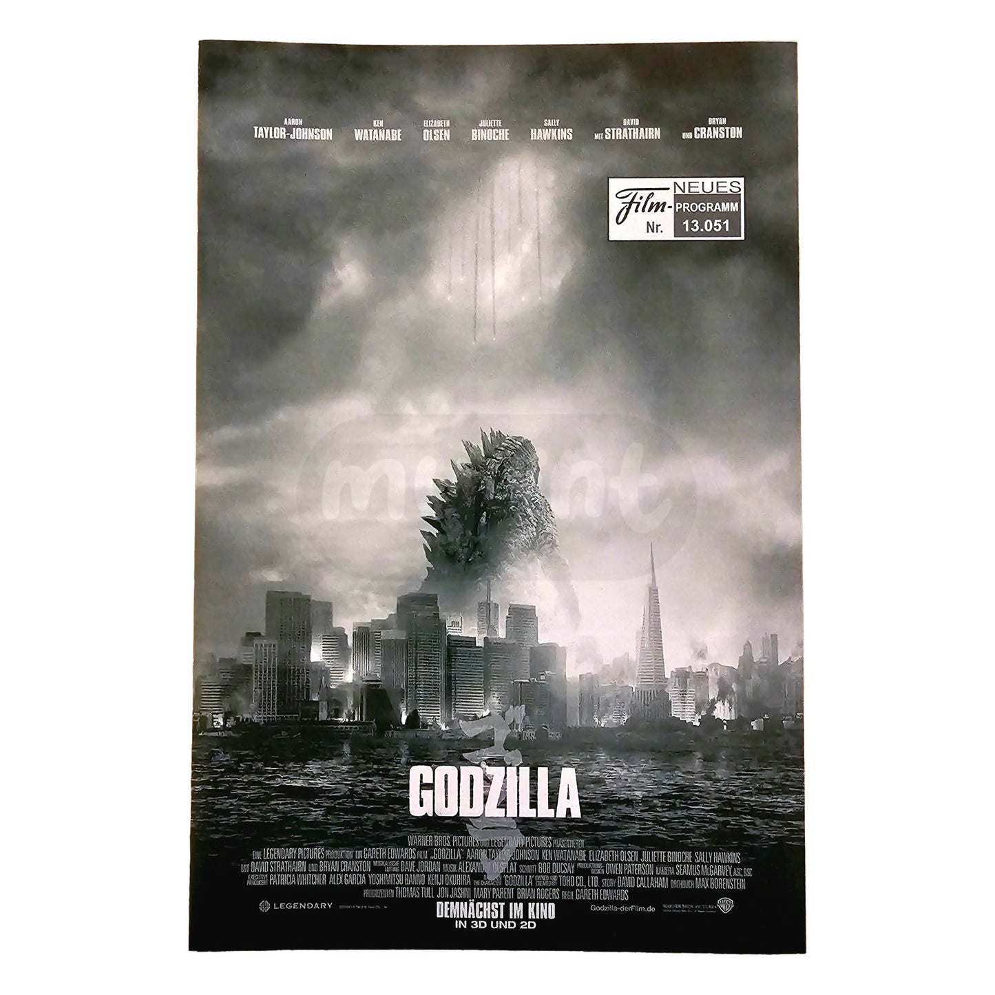 Neues Filmprogramm NFP 13051 Godzilla Bryan Cranston Aaron Taylor Johnson 2014