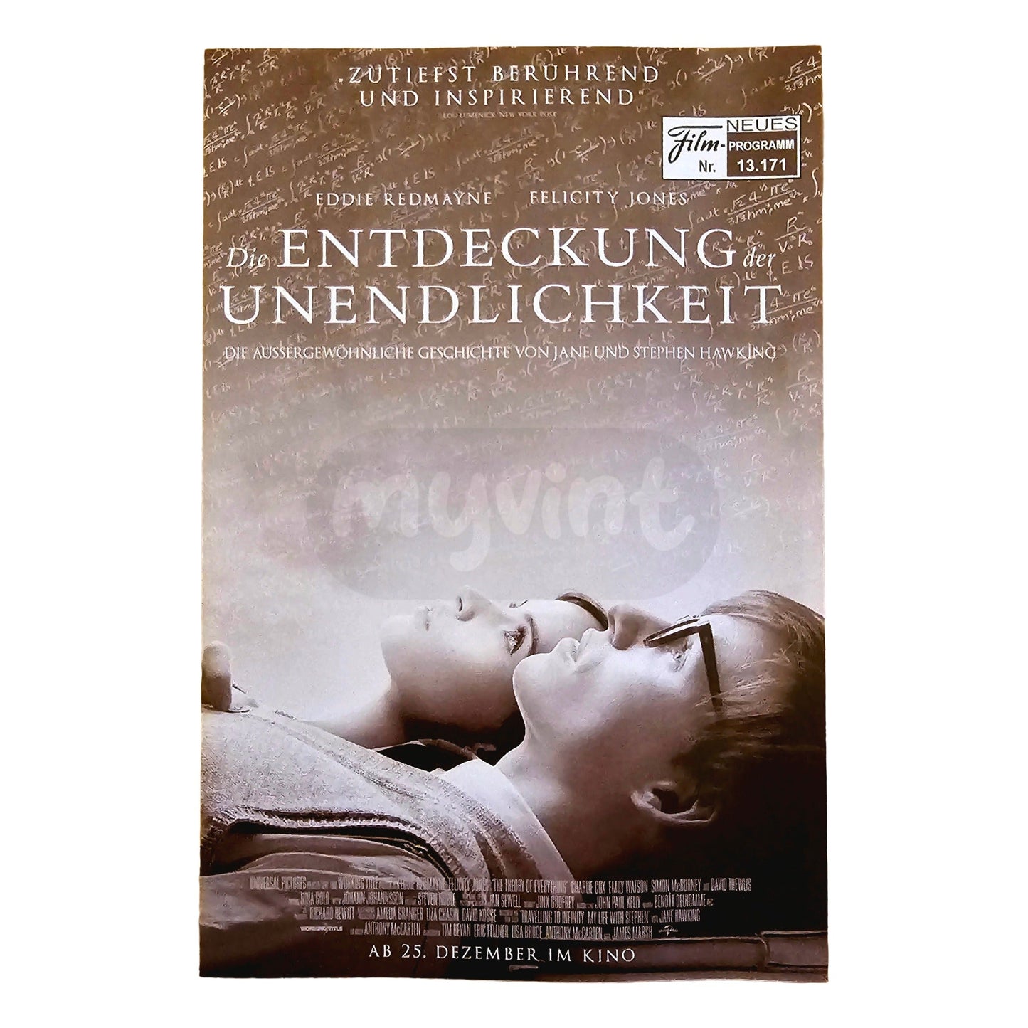 Neues Filmprogramm NFP 13171 Die Entdeckung der Unendlichkeit Stephen Hawking Eddie Redmayne 2014