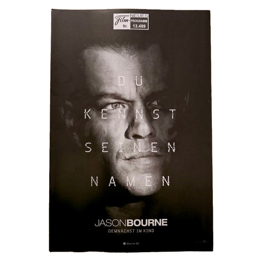 Neues Filmprogramm NFP 13489 Jason Bourne Matt Damon 2016