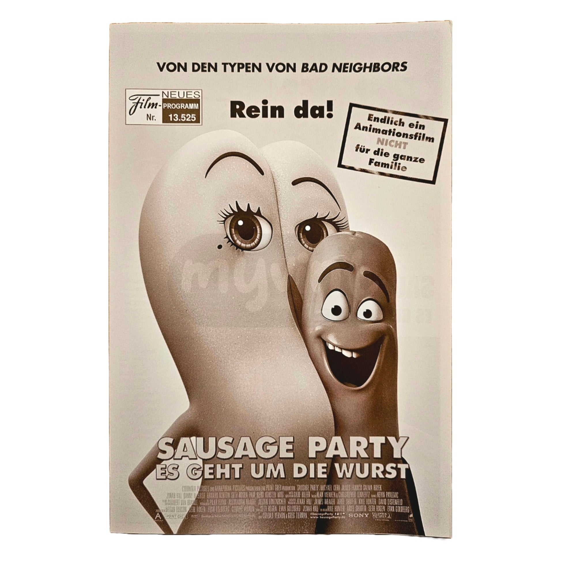Neues Filmprogramm NFP 13525 Sausage Party 2016