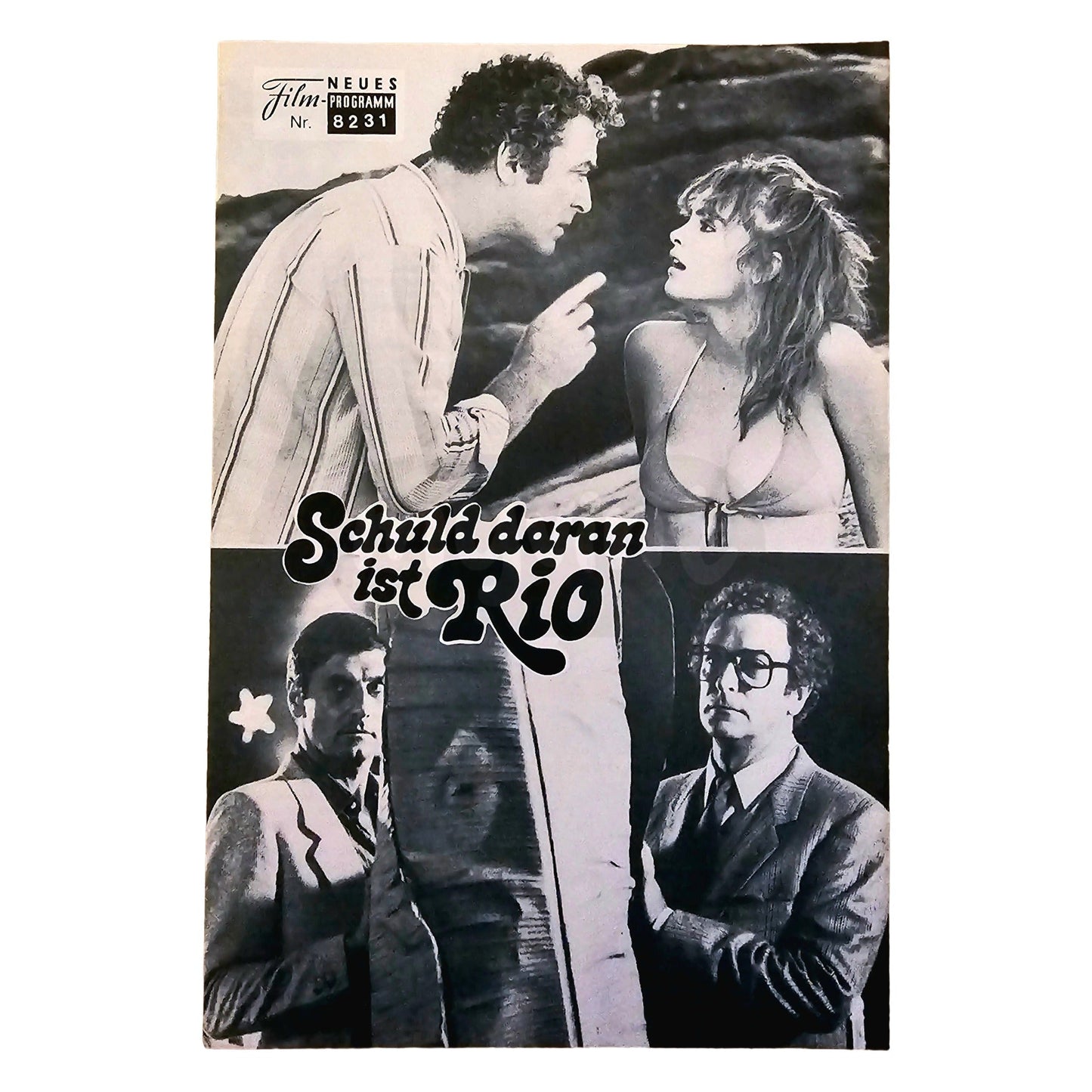 Neues Filmprogramm NFP 8231 Schuld daran ist Rio Michael Caine 1985