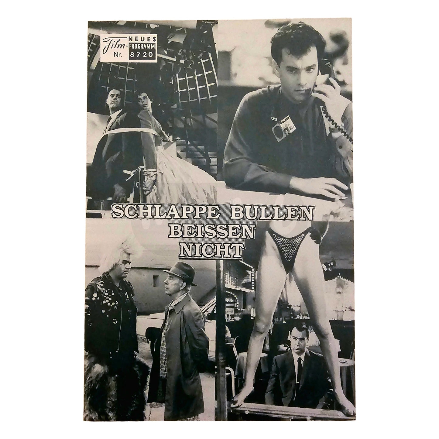 Neues Filmprogramm NFP 8720 Schlappe Bullen beissen nicht Tom Hanks Dan Aykroyd 1987