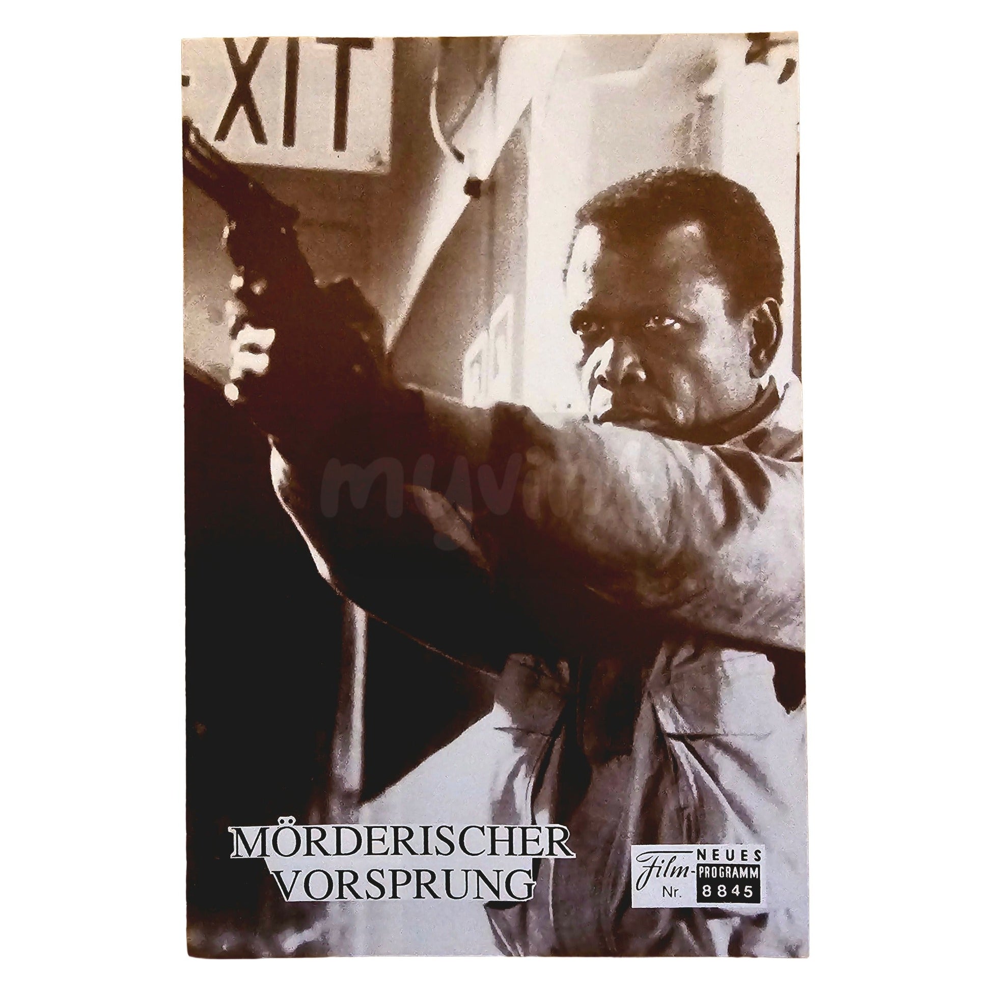 Neues Filmprogramm NFP 8845 Mörderischer Vorsprung Sidney Poitier Kirstie Alley 1988