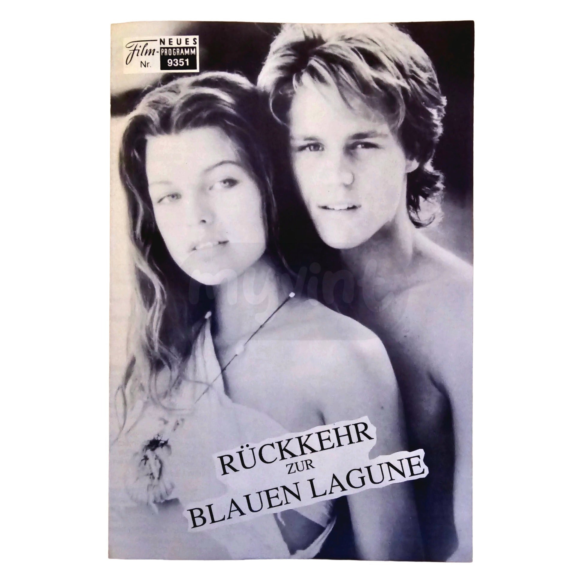 Neues Filmprogramm NFP 9351 Rückkehr zur Blauen Lagune Milla Jovovich 1991