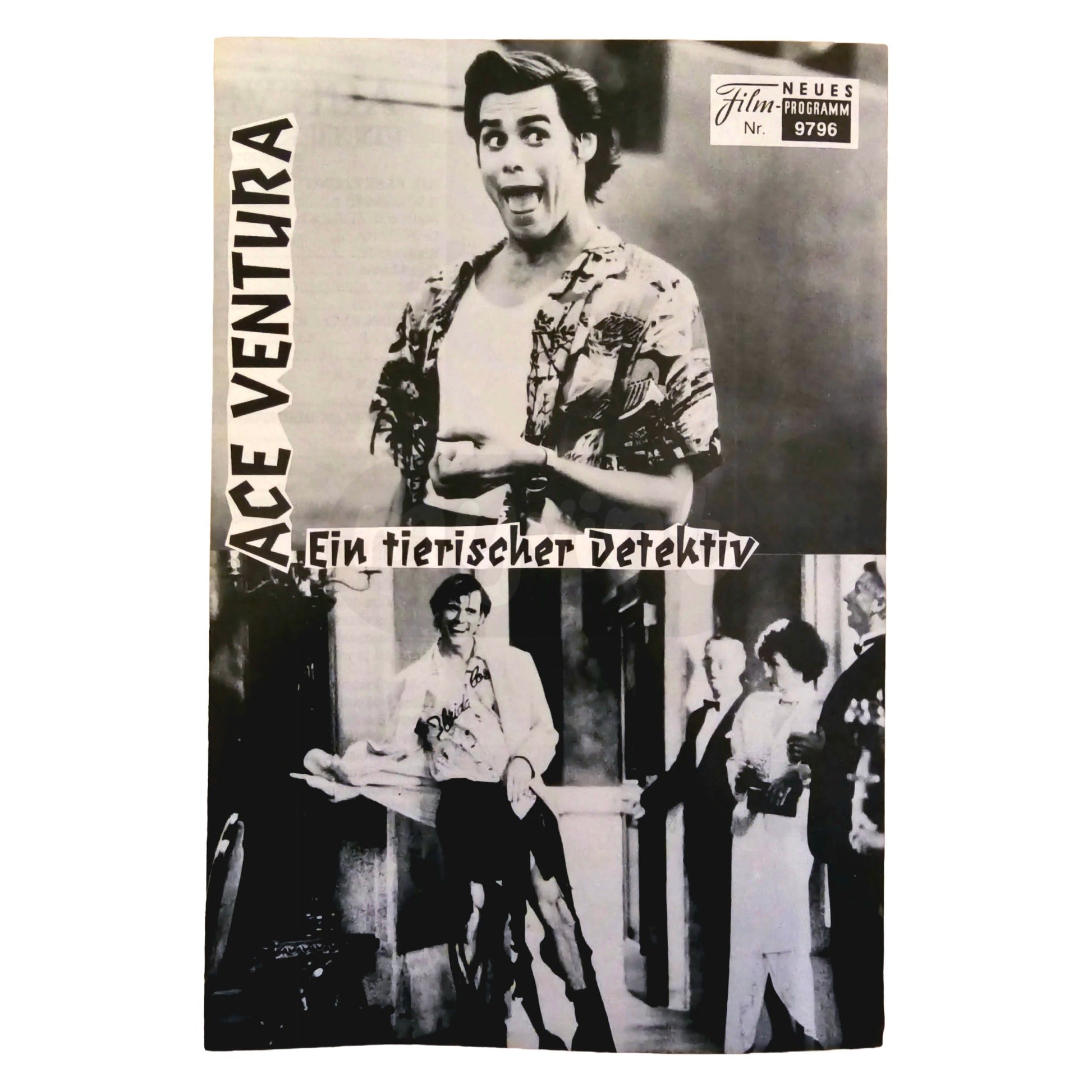 Neues Filmprogramm NFP 9796 Ace Ventura ein tierischer Detektiv Jim Carrey 1994