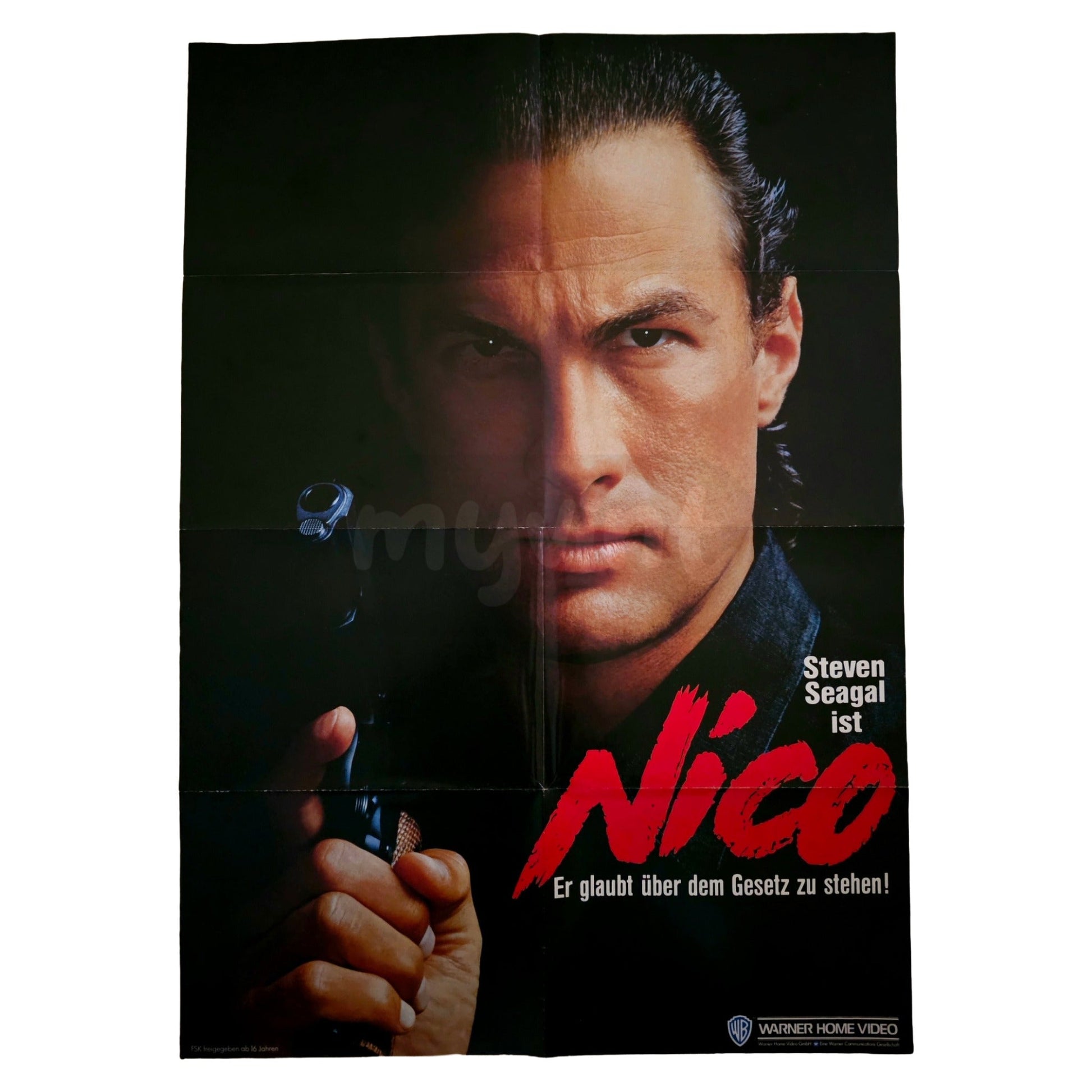Nico 1988 Steven Segal Original Videothekenplakat Videoposter A1 (Deutsch)