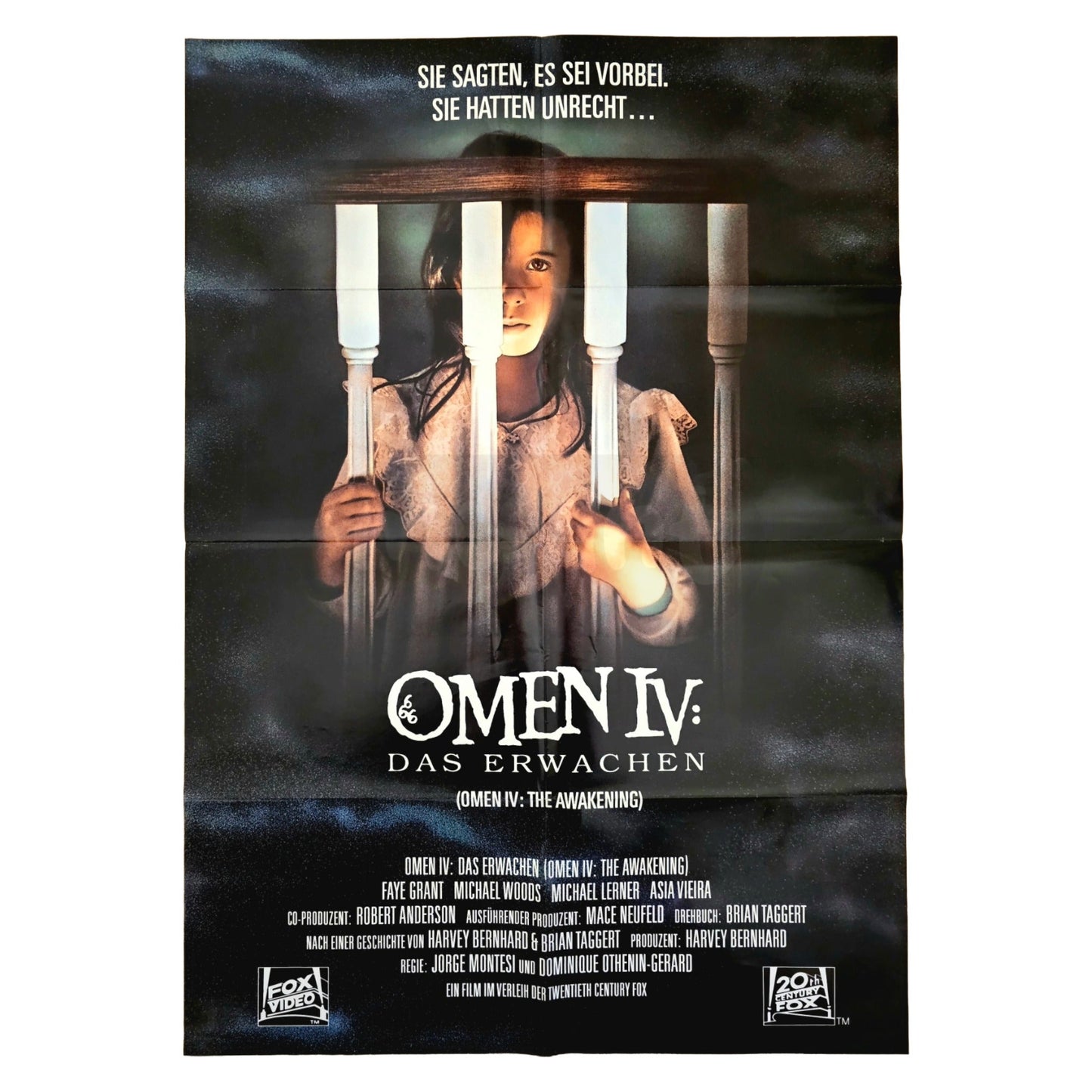Omen 4 Das Erwachen 1991 Original Videothekenplakat Videoposter A1 (Deutsch)