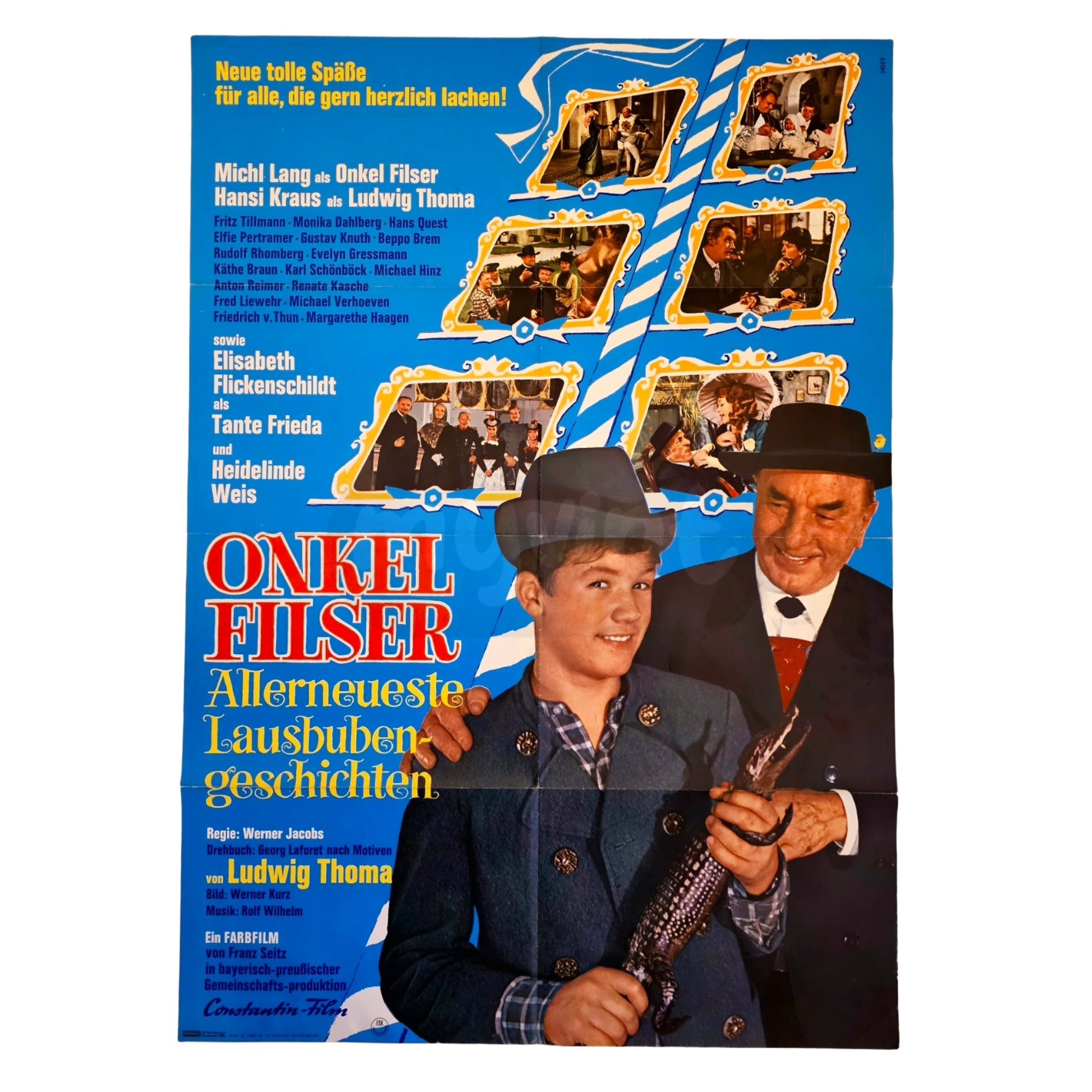 Onkel Filser Allerneueste Lausbubengeschichten 1966 Original Filmplakat A1 (Deutsch)