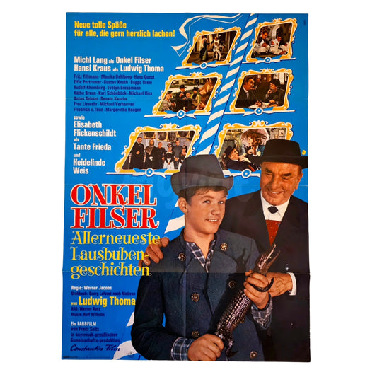 Onkel Filser Allerneueste Lausbubengeschichten 1966 Original Filmplakat A1 (Deutsch)