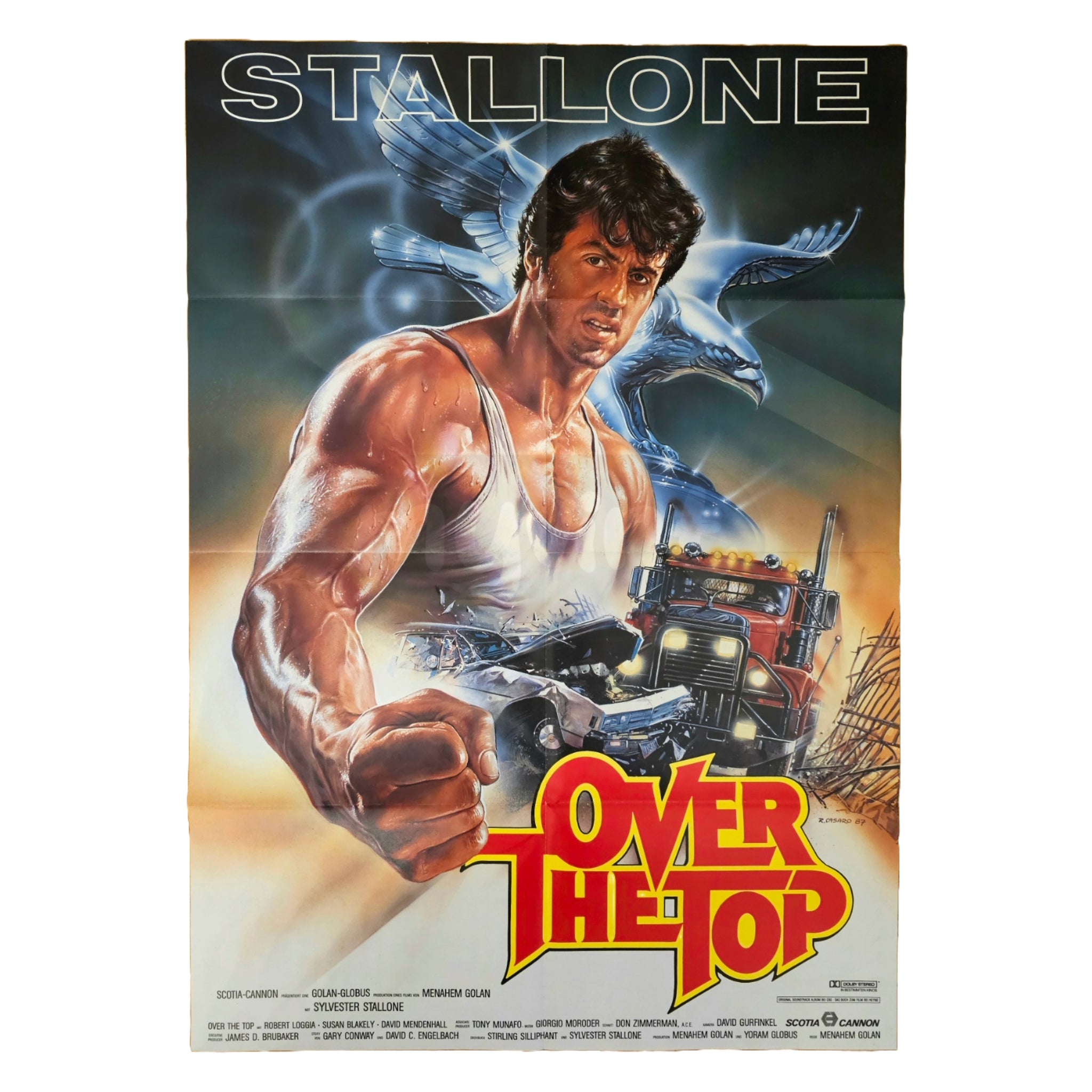 Over The Top 1987 Sylvester Stallone Original Filmplakat A1 (Deutsch ...