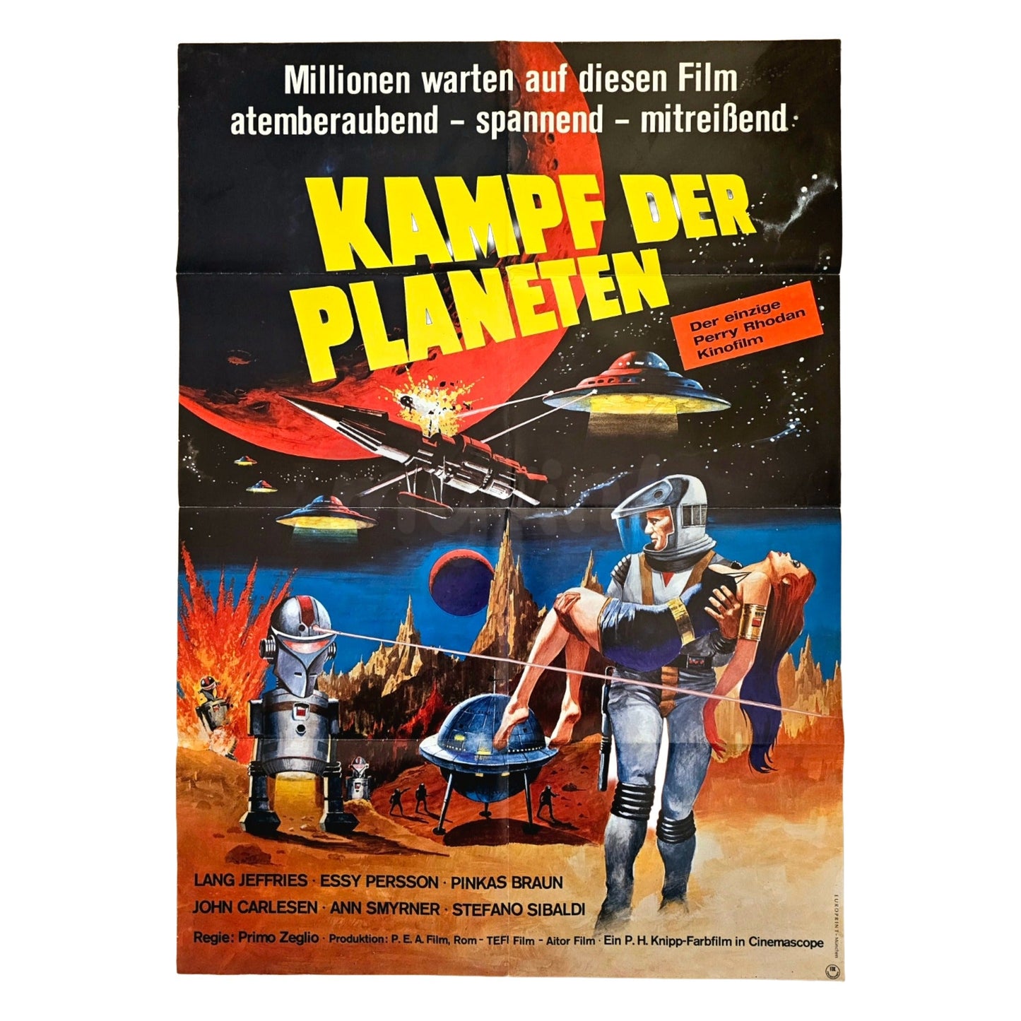 Perry Rhodan Kampf der Planeten 1967 Original Filmplakat A1 (Deutsch)