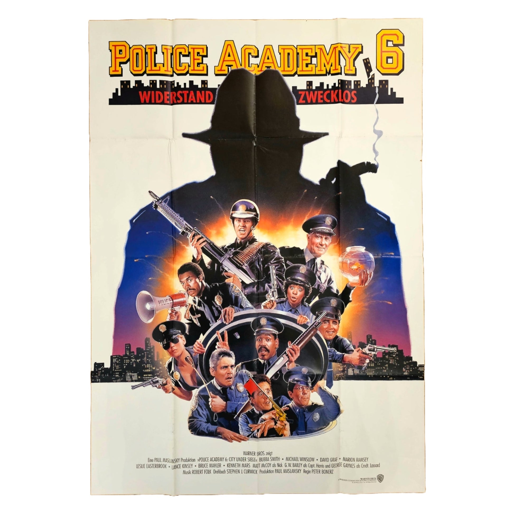 Police Academy 6 1989 Original Filmplakat A0 (Deutsch)