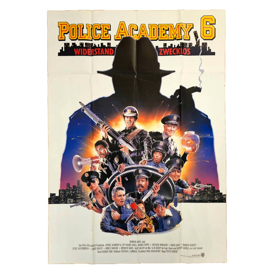 Police Academy 6 1989 Original Filmplakat A0 (Deutsch)