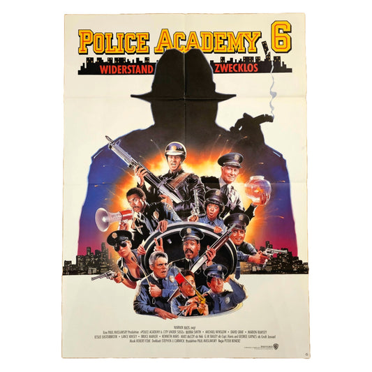 Police Academy 6 1989 Original Filmplakat A1 (Deutsch)