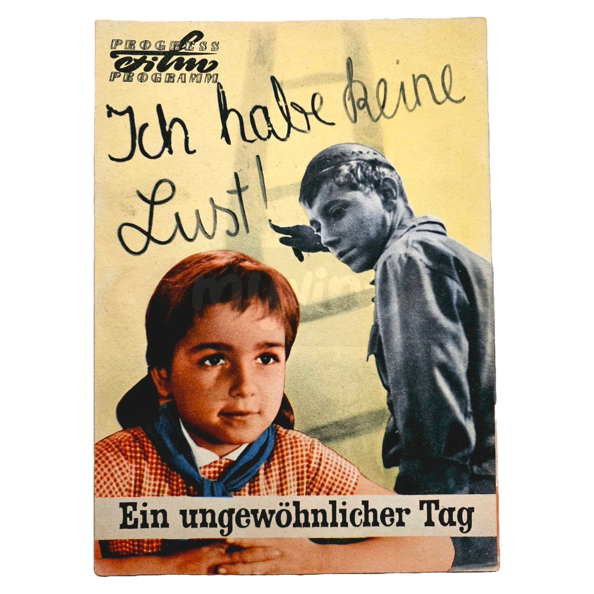 Progress Filmprogramm K 5/59 Ein ungewöhnlicher Tag 1959