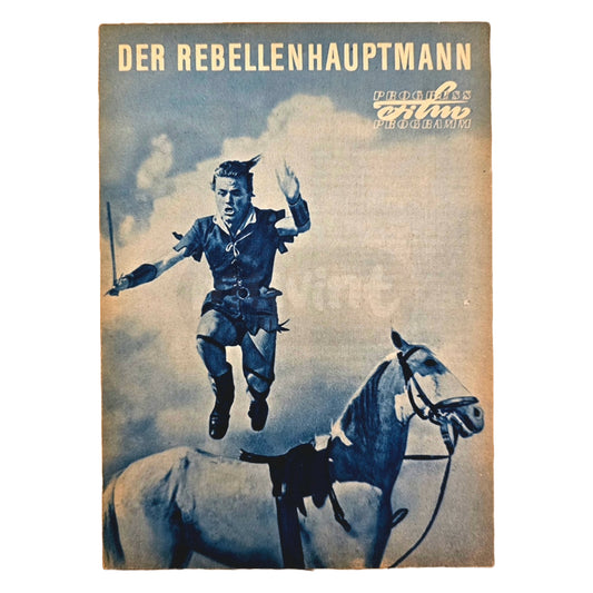 Progress Filmprogramm K 7/66 Der Rebellenhauptmann 1966