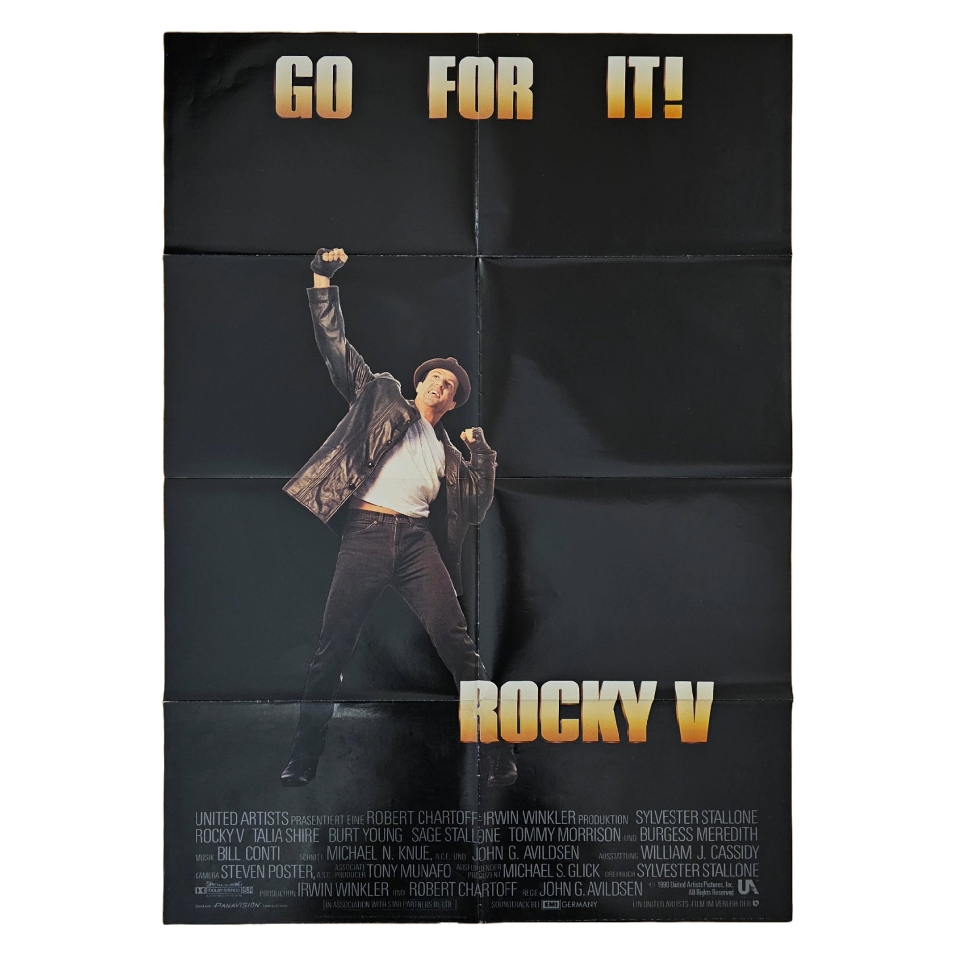 Rocky 5 1990 Sylvester Stallone Original Filmplakat (Deutsch)