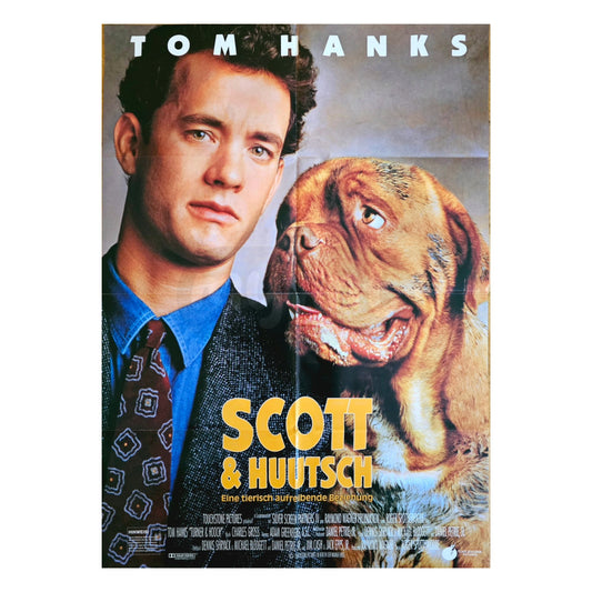 Scott und Huutsch 1989 Tom Hanks Original Filmplakat A1 (Deutsch)