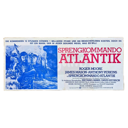 Sprengkommando Atlantik 1980 Original Filmplakat Balkenplakat (Detusch)
