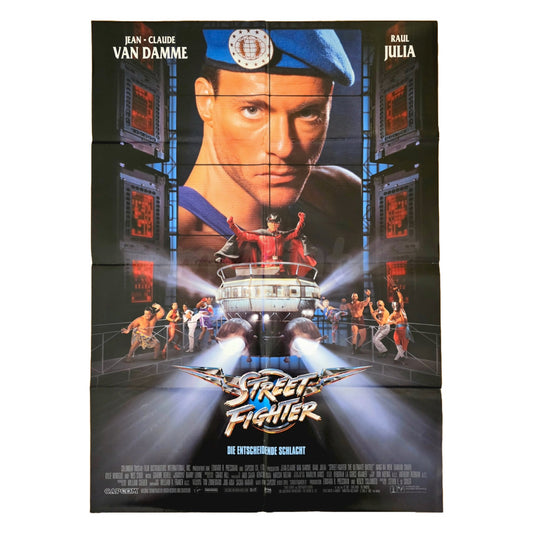 Street Fighter 1994 Jean Claude Van Damme Original Filmplakat A1 (Deutsch)