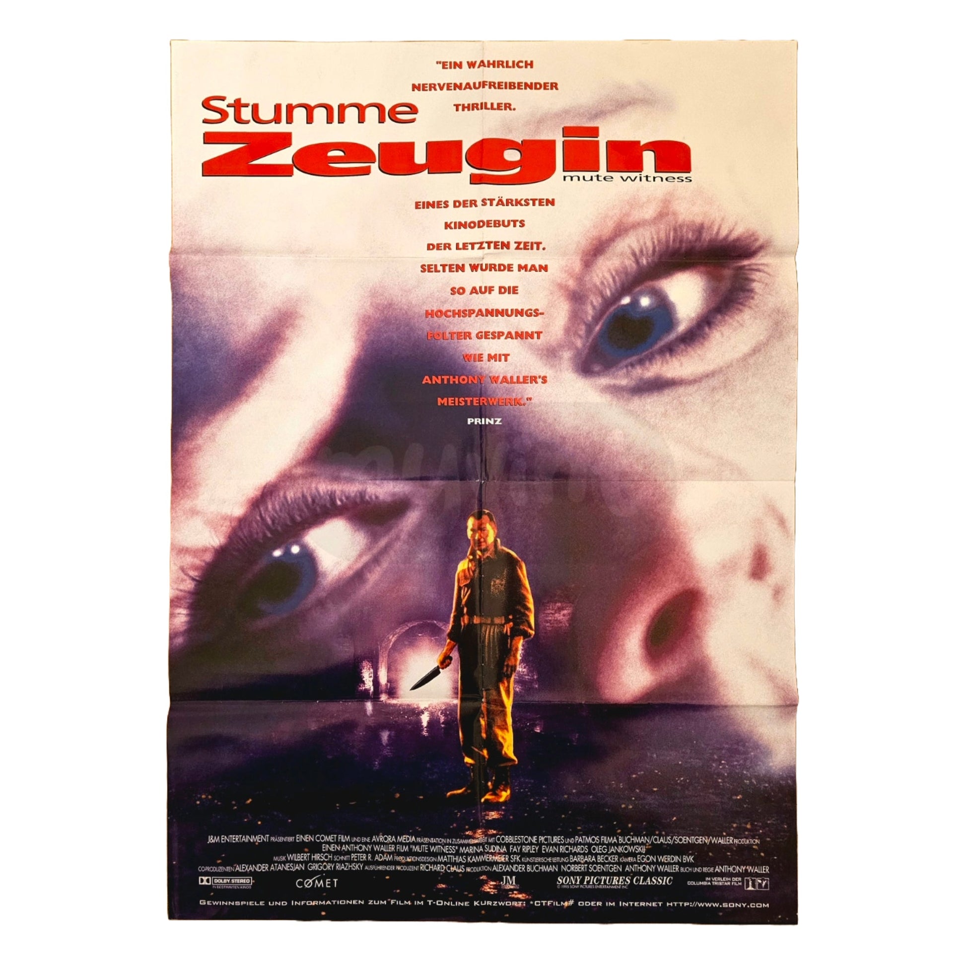 Stumme Zeugin 1995 Original Filmplakat A1 (Deutsch)