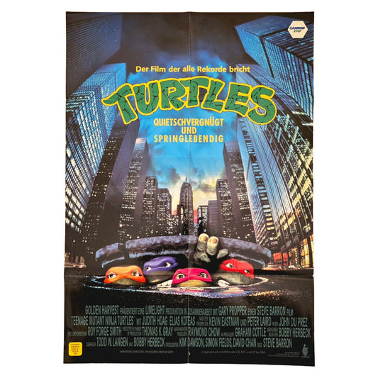 Turtles 1990 Original Filmplakat A1 (Deutsch)