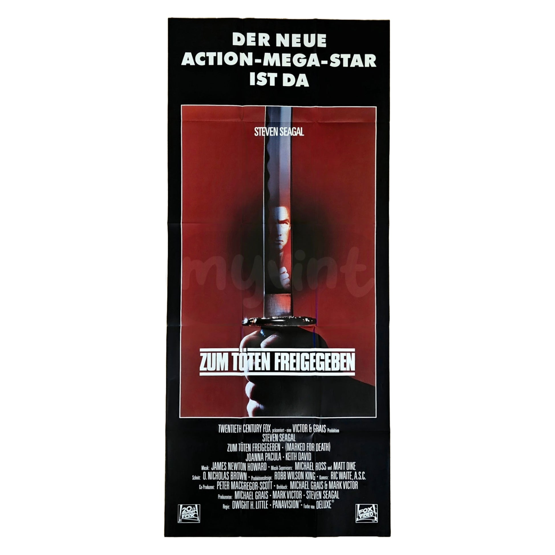 Zum Töten freigegeben 1990 Steven Seagal Original Filmplakat Sonderformat (Deutsch)