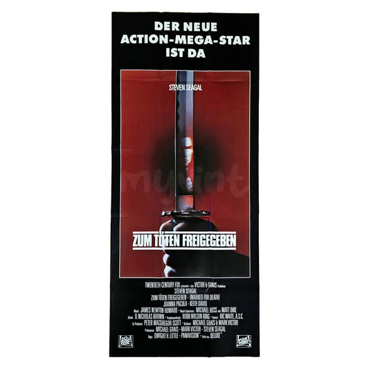 Zum Töten freigegeben 1990 Steven Seagal Original Filmplakat Sonderformat (Deutsch)